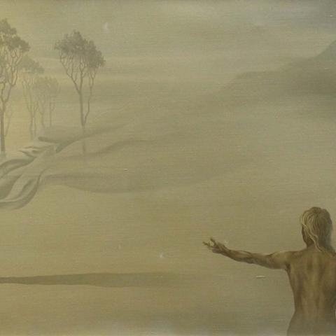 «Туман». 50х90. Холст, масло. «Ищете в тумане скрытые смыслы? А они есть…»