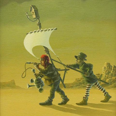 «Почти ручная птичка». 30х25. Холст, масло. «Парадоксы цирковой жизни»