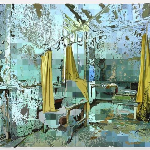 Без названия (из серии «206 Partial content»), 200х300, холст, масло, 2017