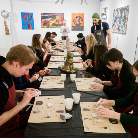 Мастер-класс скульптора Аделя Халиуллина