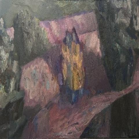 «Две сестры», холст, масло, 60х80, 2018, Акилов А.К.