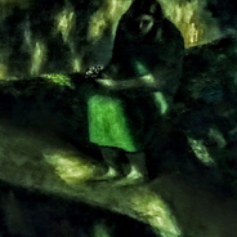 «Уединение», холст, масло, 90х90, 2002, Акилов А.К.